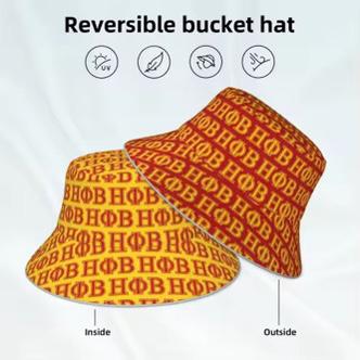 Eta Phi Beta Greek Letters Reversible Bucket Hat