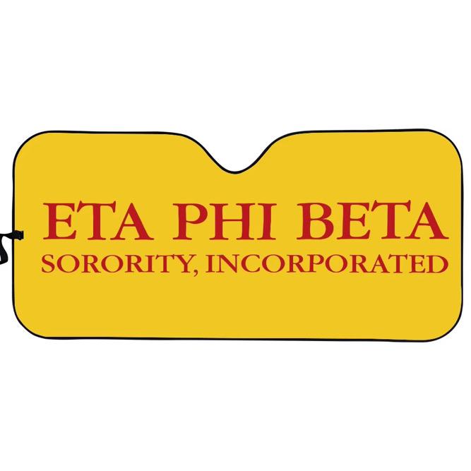 Eta Phi Beta Greek Letters Car Shade Visor