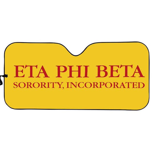 Eta Phi Beta Greek Letters Car Shade Visor