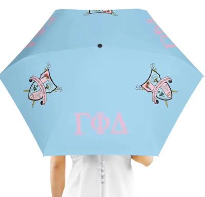 Gamma Phi Delta Greek Letters Compact Umbrella: Sleek & Reliable Protection