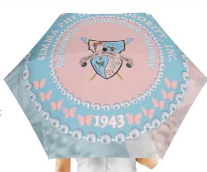 Gamma Phi Delta Greek Letters Compact Umbrella: Sleek & Reliable Protection