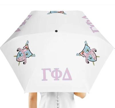 Gamma Phi Delta Greek Letters Compact Umbrella: Sleek & Reliable Protection