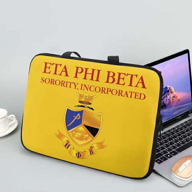 Eta Phi Beta Greek Letters Laptop Bag