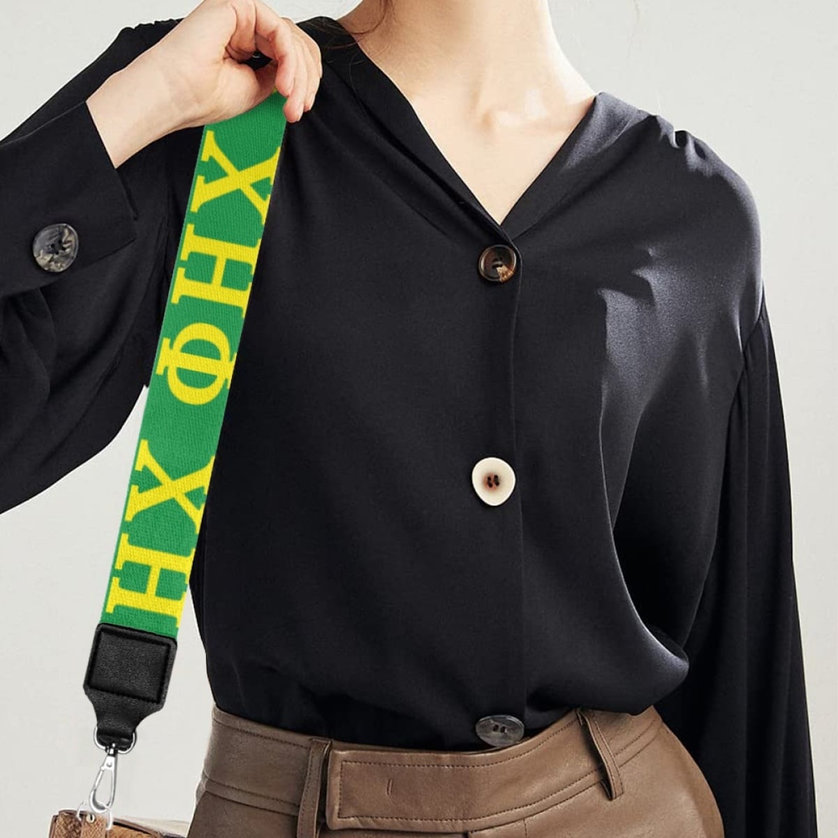 Chi Eta High Quality Bag Stripe and coin/ credit card purse. Ships the same day.