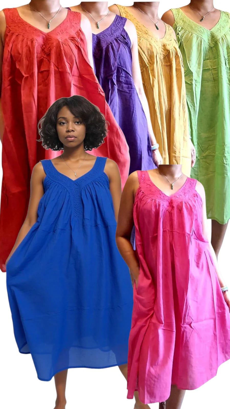 Cotton Summer Sun Dress