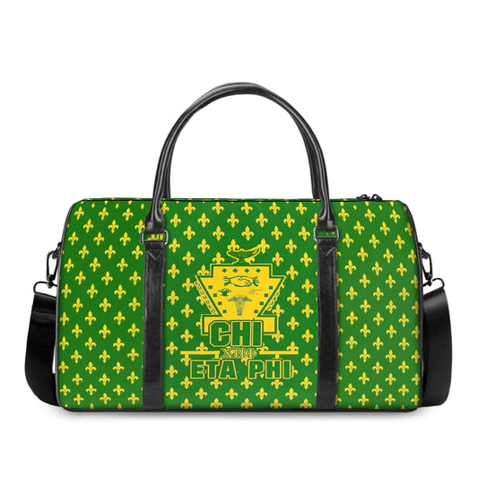 Chi Eta Phi Green/ Yellow Duffle Bag Yellow  High Quality Style 2 Ships in Three Weeks or Less