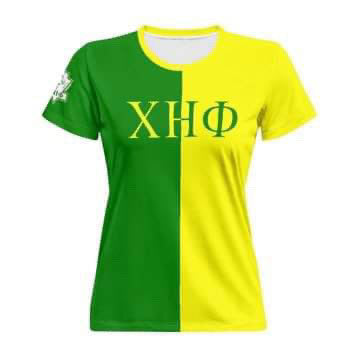 Chi Eta Phi Color Block T shirt-Ships Same Day or Next Day if in Stock.