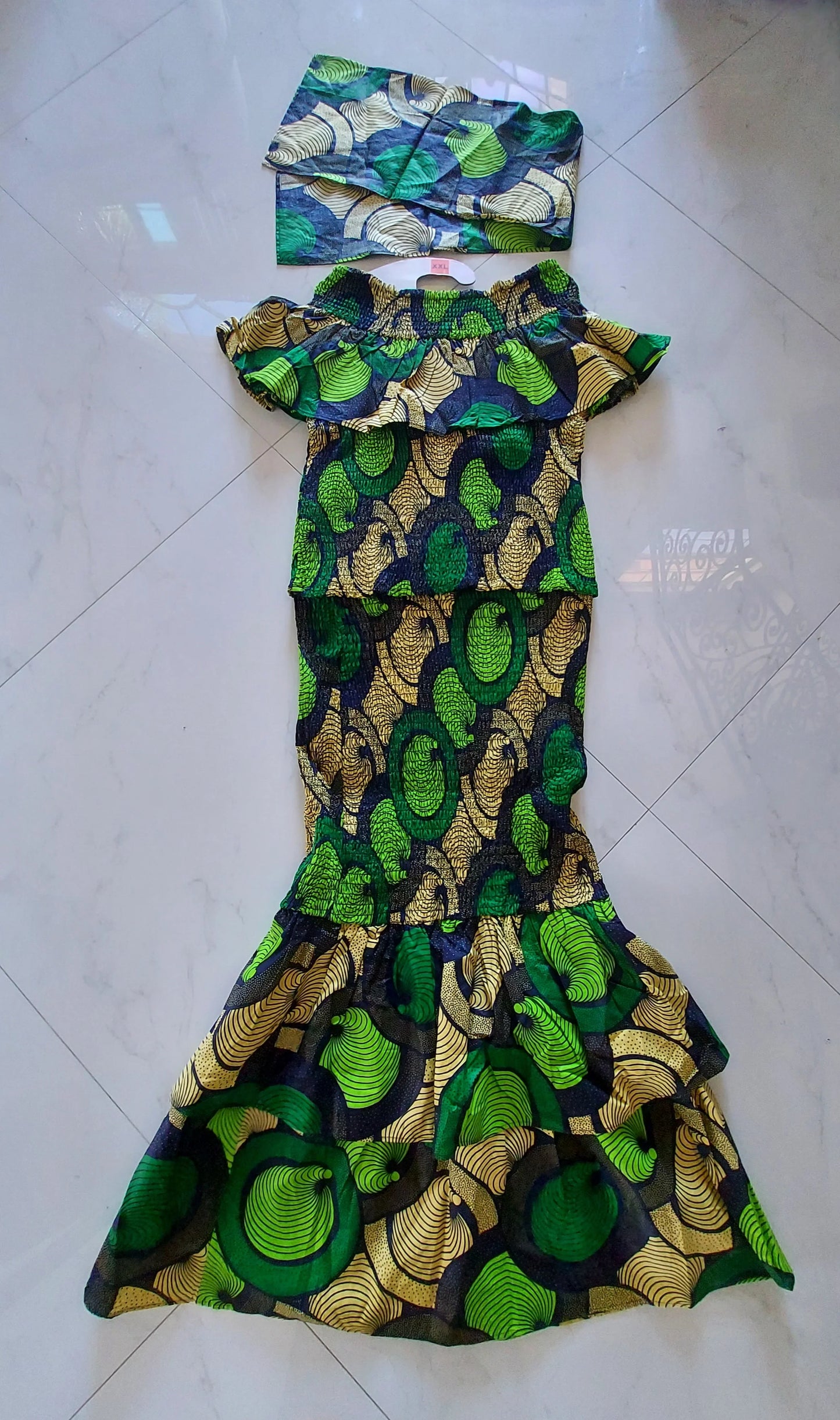 Smock Fit & Flare Skirt & Blouse Set-