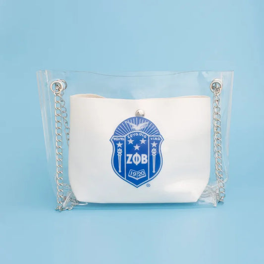 Shoulder Bag Blue Zeta Sorority Purse for Women