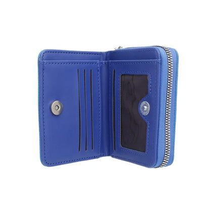 ZPB Sorority Blue Tassel Keychain Zipper Wallet