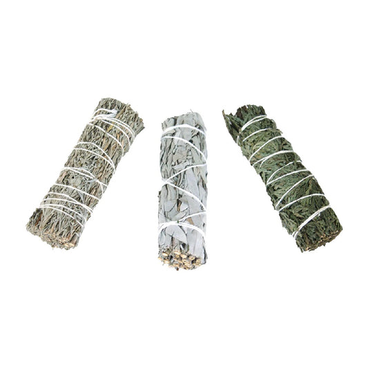 Mama Jojo White/Blue/Cedar Smudge Stick Sample Set