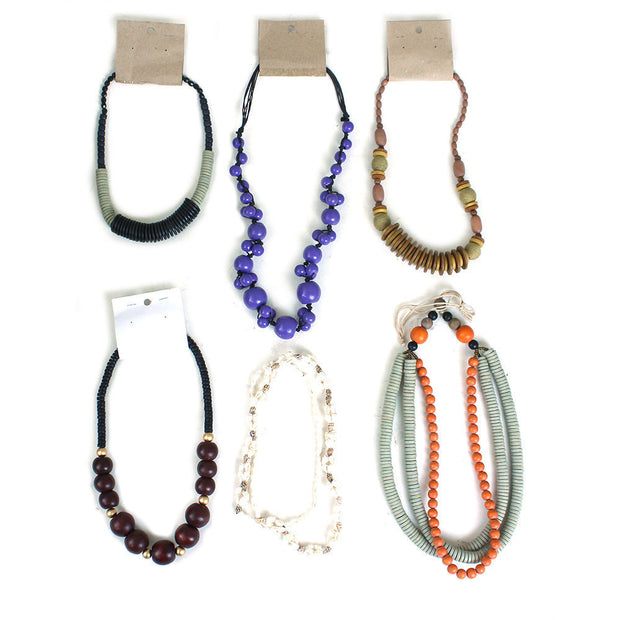 Mama Jojo Set Of 6 ASSORTED Fashion Necklaces