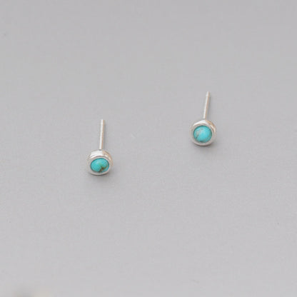 Natural Turquoise Earrings with three Earrings