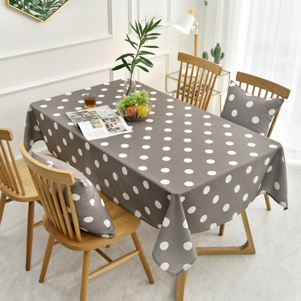 Polka Dot Waterproof Coffee Table Table Cloth