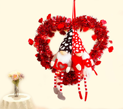 Valentine's Day Ornament Gift Faceless Doll Garland Valentine's Day Atmosphere Garland